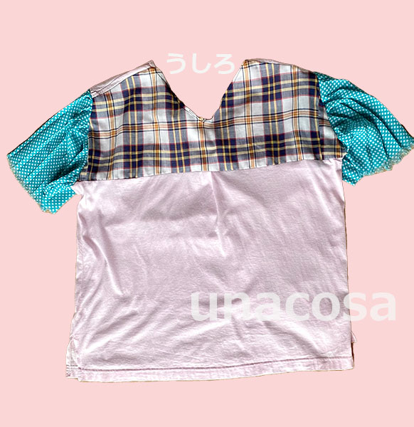リメイクTシャツのうしろ画像