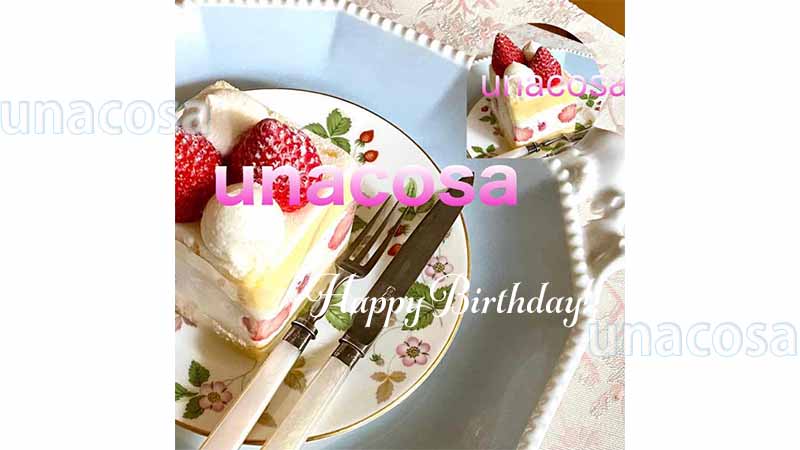 「明石屋」お誕生日クーポンで買ったケーキ画像