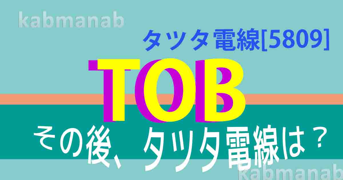 タツタ電線TOBその後イメージ画像